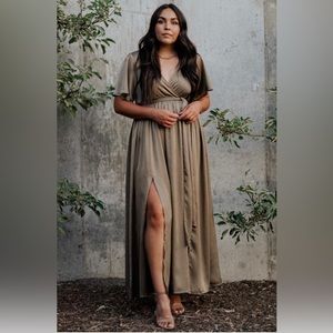 BalticBorn Sicily Satin maxi dress